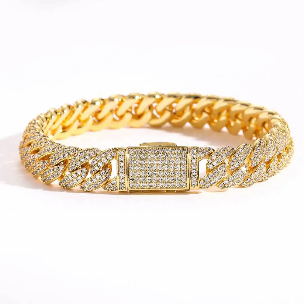 Collier & Bracelet Maille Royale – Finition Or 18K & Argent Rhodié