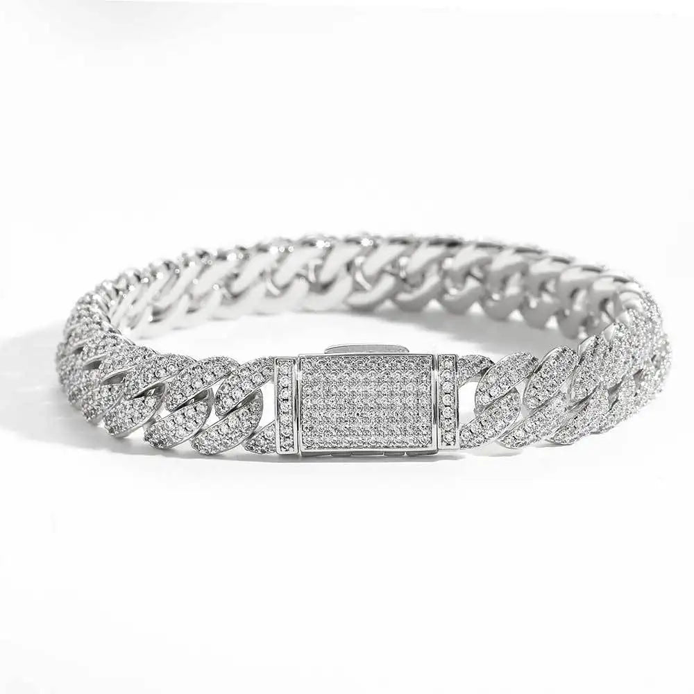 Collier & Bracelet Maille Royale – Finition Or 18K & Argent Rhodié