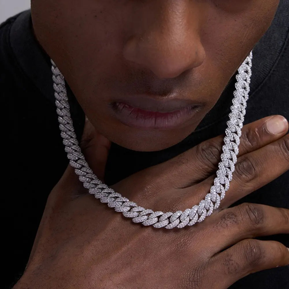 Collier & Bracelet Maille Royale – Finition Or 18K & Argent Rhodié