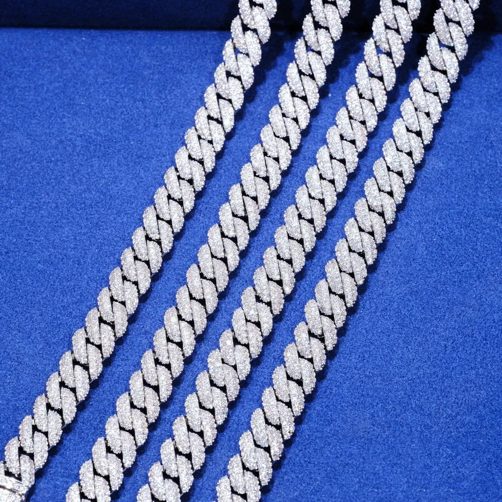 Collier & Bracelet Maille Royale – Finition Or 18K & Argent Rhodié